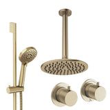 UK Bathroom Store Concealed Shower Set Crosswater Module Shower Set 2 with Riser Rail Kit and Overhead Shower
