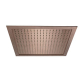 JTP Fixed Shower Head Brushed Bronze JTP HIX 400mm Square Ceiling Mounted Shower Head