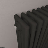 Eastbrook Rivassa Traditional 4 Column Radiator in Matt Black