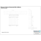 Eastbrook Rivassa Traditional 2 Column Radiator in Gloss White