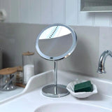 Smedbo Cosmetic and Shaving Mirror Chrome Smedbo Beslagsboden Glow Freestanding LED Magnifing Mirror