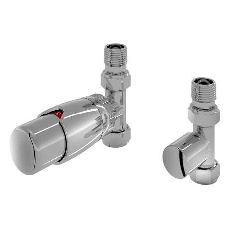 Eastbrook Radiator Valve Chrome Eastbrook Darlington Straight Thermostatic Radiator Valve with Lockshield (Pair)