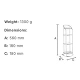 Smedbo Toilet Roll Holder Smedbo Beslagsboden Curve Freestanding Toilet Roll Holder and Spare Toilet Roll Holder