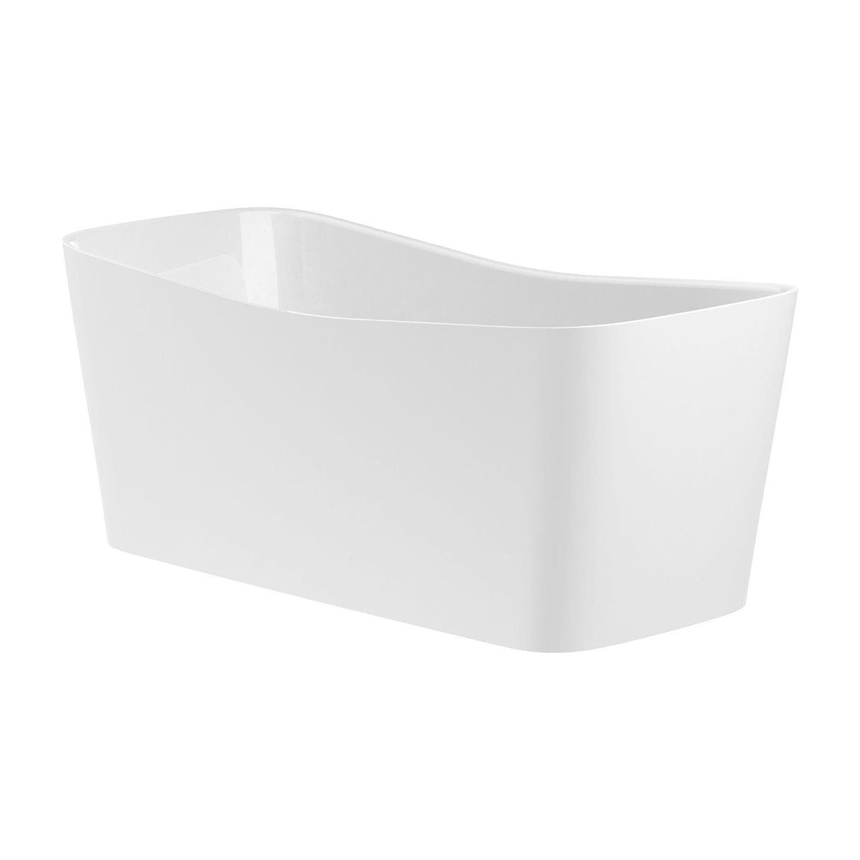 Roca Modern Freestanding Bath Roca Maui Square Freestanding Stonex® Oval Bath with Click-Clack Waste