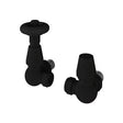 Eastbrook Radiator Valve Matt Black Eastbrook Traditional Corner Thermostatic Radiator Valve with Lockshield (Pair)