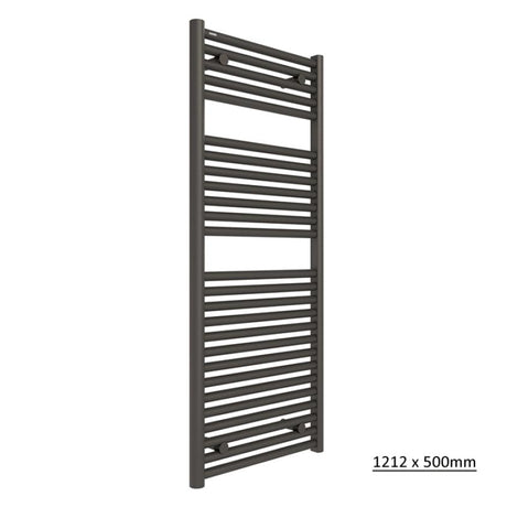Tissino Ladder Rails 1212 x 500 / Central Heating Tissino Hugo2 Designer Towel Radiator in Arabica