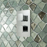 JTP Concealed Shower Valve Chrome JTP HIX 2 Outlet, 2 Handle Thermostatic Concealed Shower Valve