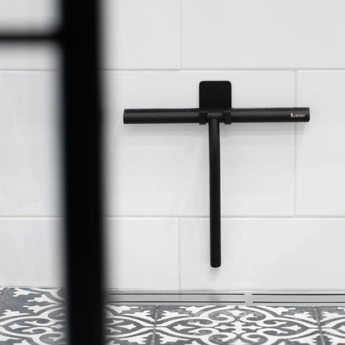 Smedbo Squeegee Smedbo Sideline Shower Squeegee with Self-Adhesive Hook