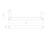 Saneux Designer Towel Radiator Saneux Ember Solo Dry Electric Towel Rail