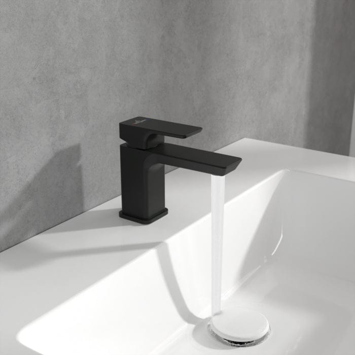 Villeroy & Boch Cloakroom Tap Villeroy & Boch Subway 3.0 Mini Basin Mixer Tap with Pop-Up Waste in Matt Black