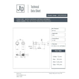 JTP Wall Mounted Basin Tap JTP Grosvenor Single Lever Wall Mounted Basin Mixer Tap