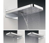 Crosswater Fixed Shower Head Crosswater Revive Overhead Shower Head with Waterfall Feature in Chrome