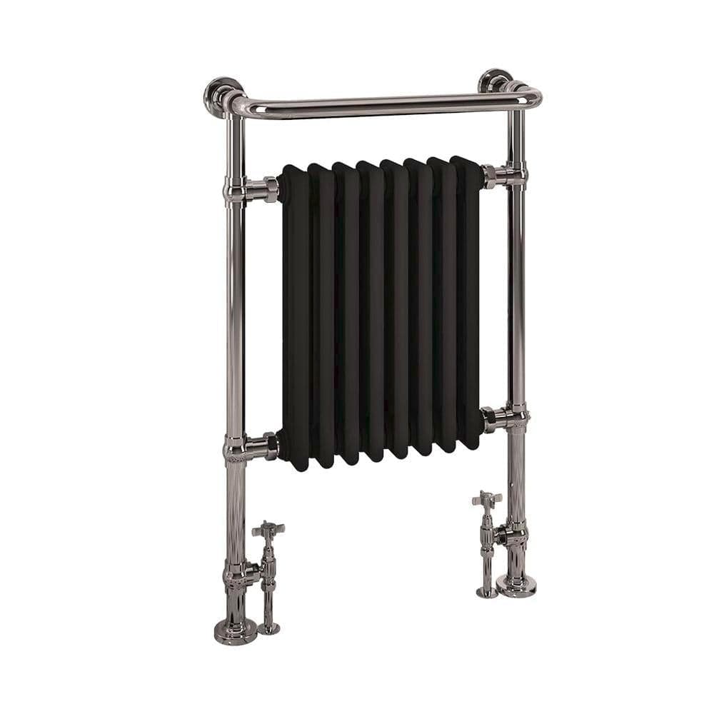 Eastbrook Eastbrook Isbourne Straight Vertical Traditional Radiator in Matt Black