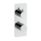 Aquarius Bathrooms Concealed Shower Set Aquarius RainLux 2 Outlet Thermostatic Shower Set with Shower Head and Single Function Handset