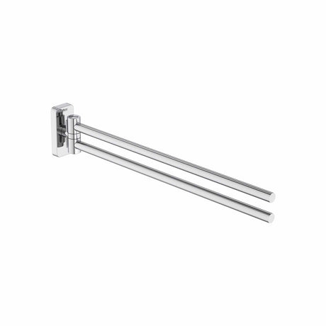 Roca Towel Rails and Rings Chrome Roca Sonata Double Swivel Towel Rail