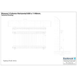 Eastbrook Rivassa Traditional 2 Column Radiator in Matt Anthracite