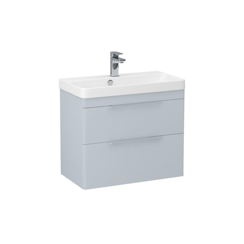 Imex Wall Mounted Vanity Unit Imex Luna 700mm Wall Mounted Double Drawer Vanity Unit with Basin