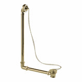 Burlington Exposed Bath Waste Gold Burlington Traditional Exposed Bath Waste and Overflow with Plug and Chain