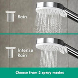 Hansgrohe Exposed Shower Set Hansgrohe Crometta S Exposed Thermostatic Shower Set with Fixed Shower Head and Handset in Chrome