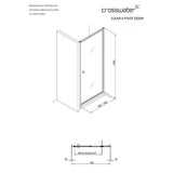 Crosswater Pivot Shower Door Crosswater Clear 6 Pivot Shower Door