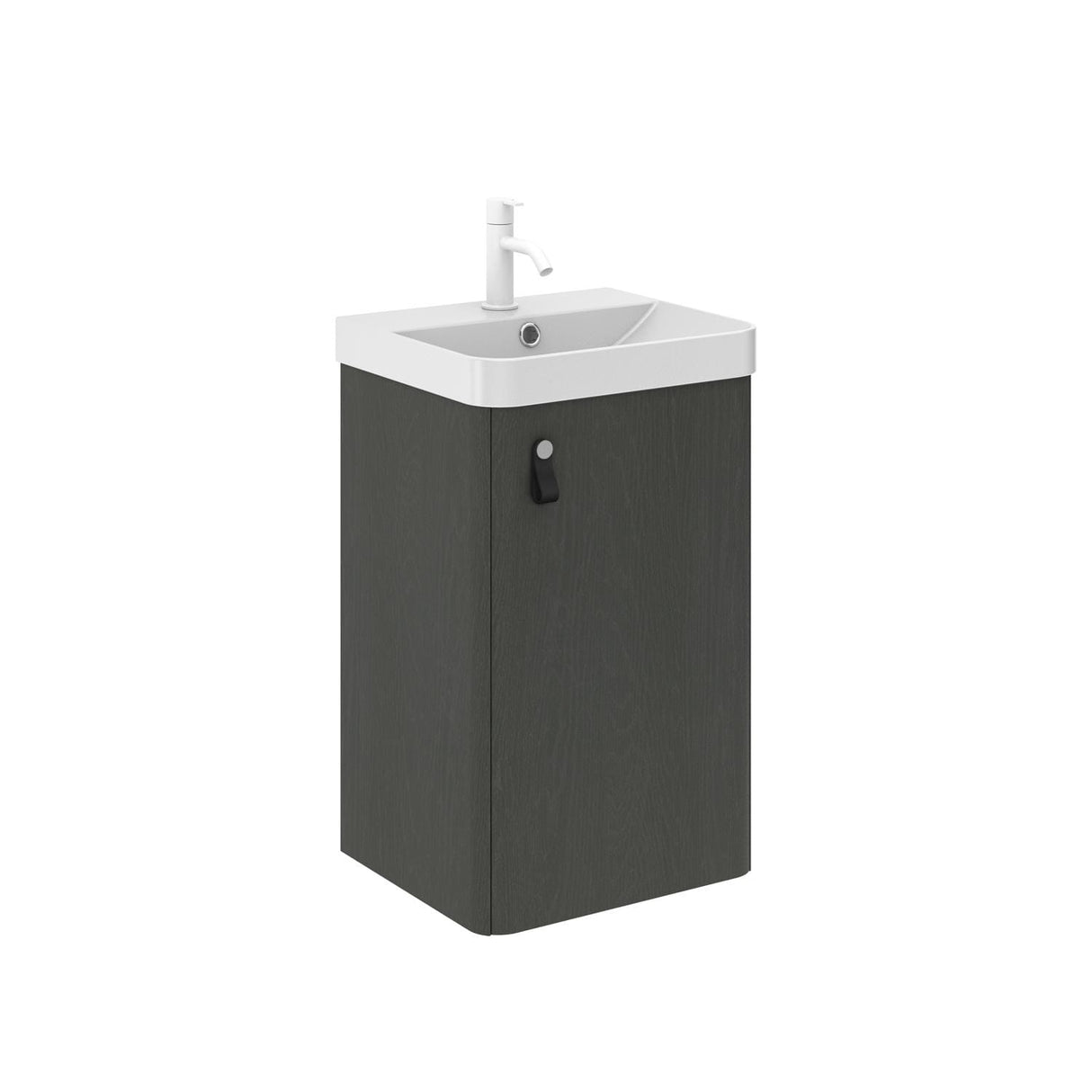 Roca Cloakroom Vanity Unit Nature Grey Roca Costa 400mm Wall Mounted Cloakroom Vanity Unit with Basin