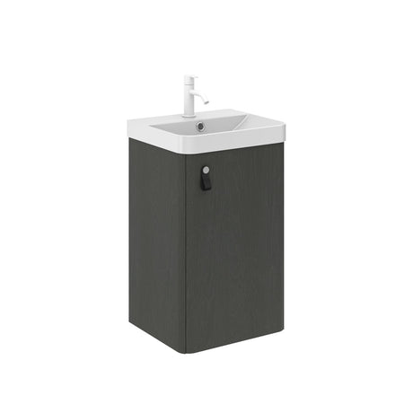Roca Cloakroom Vanity Unit Nature Grey Roca Costa 400mm Wall Mounted Cloakroom Vanity Unit with Basin
