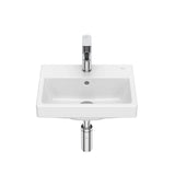 Roca The Gap 1 Tap Hole Compact 400mm Cloakroom Basin in White