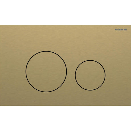 Geberit Flush Plate Brushed Brass Geberit Sigma Round Stainless Steel Flush Plate