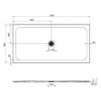 Crosswater Rectangle Shower Tray 800 x 1600mm Crosswater Creo Rectangle 25mm Stone Resin Shower Tray with Waste