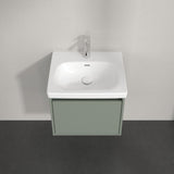 Villeroy & Boch Wall Mounted Vanity Unit Villeroy & Boch Skyla Wall Mounted 500mm One Drawer Vanity Unit with Basin