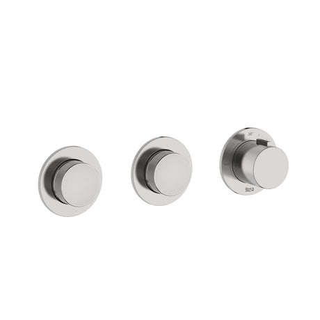 Roca Concealed Shower Set Roca T-Multi Switch Thermostatic Concealed Shower Valve with Rainshower Head, Shower Handset and  Hose