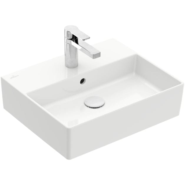 Villeroy & Boch Wall Hung Basin Villeroy & Boch Memento 2.0 Wall Hung Basin with Overflow in White Alpin