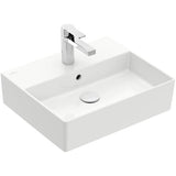 Villeroy & Boch Wall Hung Basin Villeroy & Boch Memento 2.0 Wall Hung Basin with Overflow in White Alpin
