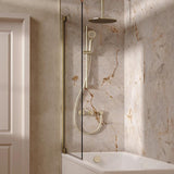 UK Bathroom Store Concealed Shower Set Crosswater Module Shower Set 7 - 3 Outlet with Riser Rail Kit, Overhead Shower and Overflow Bath Filler
