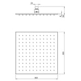 Crosswater Fixed Shower Head Crosswater Zion Fixed Shower Head