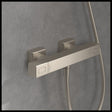 Villeroy & Boch Exposed Shower Valve Brushed Nickel Villeroy & Boch Universal Exposed Thermostatic Square Shower Valve