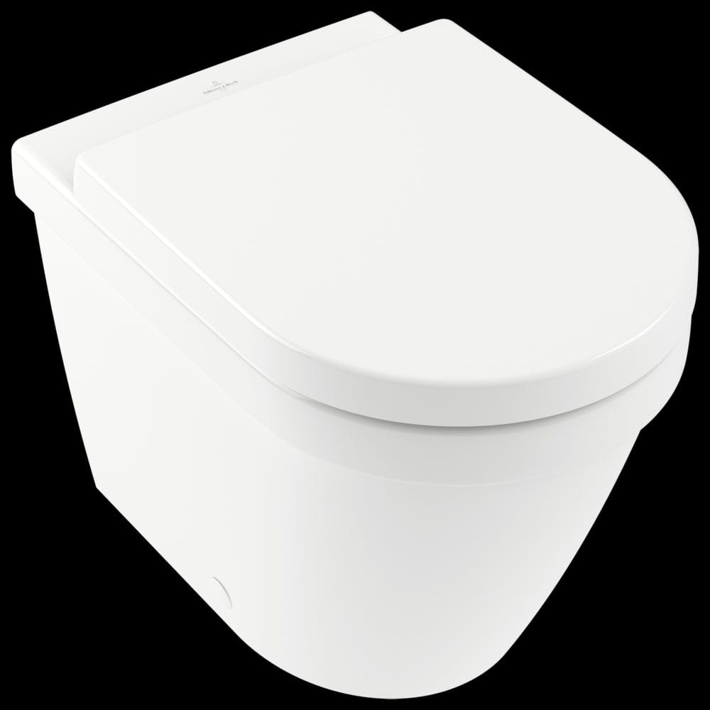 Villeroy & Boch Back To Wall Toilet Villeroy & Boch Architectura Back to Wall Rimless Toilet with Soft Close Seat and DirectFlush