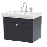 Aquarius Wall Mounted Vanity Unit Aquarius Leighton 600mm Wall Mounted One Drawer Vanity Unit with Basin