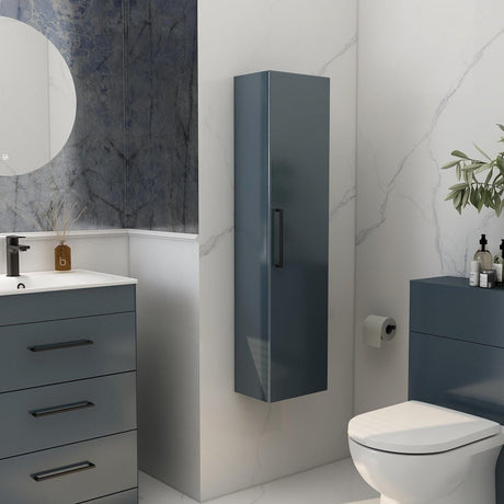 Imex Storage Unit Steel Blue Imex Croma Single Door Wall Mounted Storage Unit