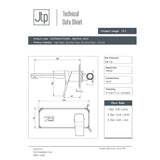 JTP Wall Mounted Basin Tap JTP HIX Single Lever Wall Mounted Basin Mixer Tap