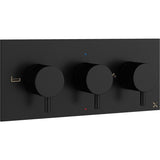 Crosswater Concealed Shower Valve Crosswater MPRO 3 Outlet, 3 Handle Landscape Concealed Thermostatic Shower Valve