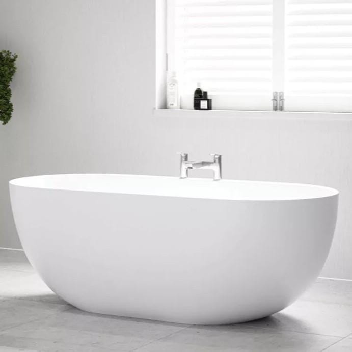 Tissino Modern Freestanding Bath Tissino Tanaro Acrylic Freestanding Bath with Ledge