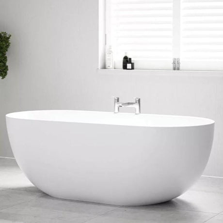 Tissino Modern Freestanding Bath Tissino Tanaro Acrylic Freestanding Bath with Ledge