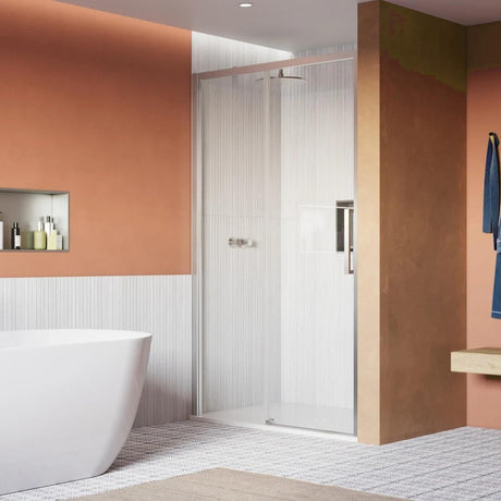 Crosswater Sliding Shower Door Chrome / 2000 x 1300 Crosswater Asura 8mm Sliding Shower Door