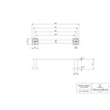 Vileroy & Boch Towel Rails and Rings Villeroy & Boch Elements Striking Towel Bar 345mm