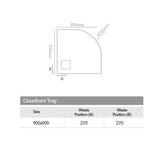 Merlyn Quadrant Shower Tray Merlyn Truestone Quadrant Shower Tray