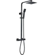 Aquarius Shower Set Black Aquarius Zacha Square Adjustable Shower Valve & Kit