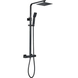 Aquarius Shower Set Black Aquarius Zacha Square Adjustable Shower Valve & Kit