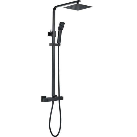 Aquarius Shower Set Black Aquarius Zacha Square Adjustable Shower Valve & Kit