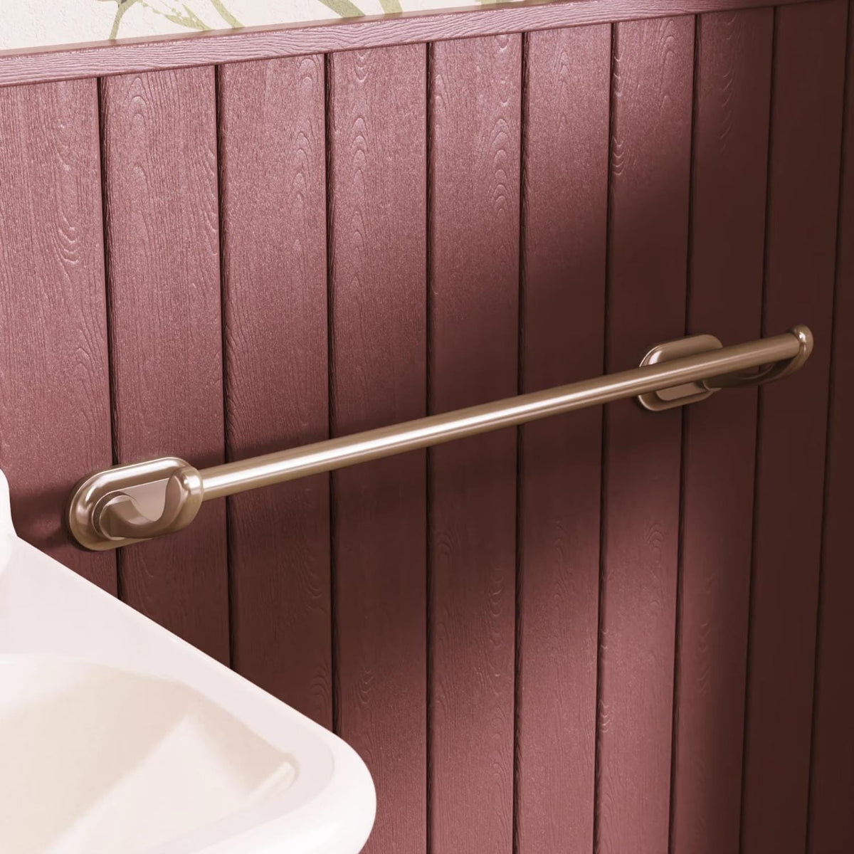 Burlington Towel Rails and Rings Brushed Nickel / 600mm Burlington Guild Towel Rail
